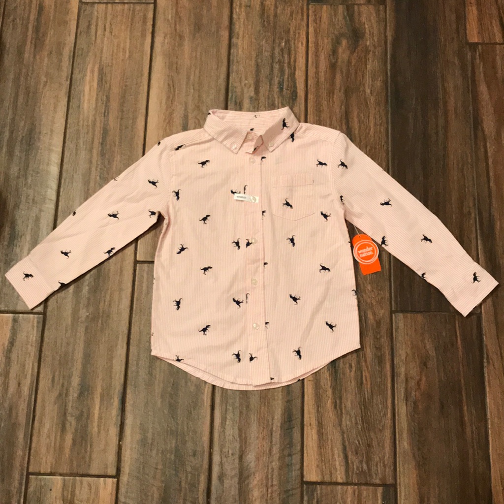 Nwt Wonder Nation Brand Boys Long Sleeve Shirt